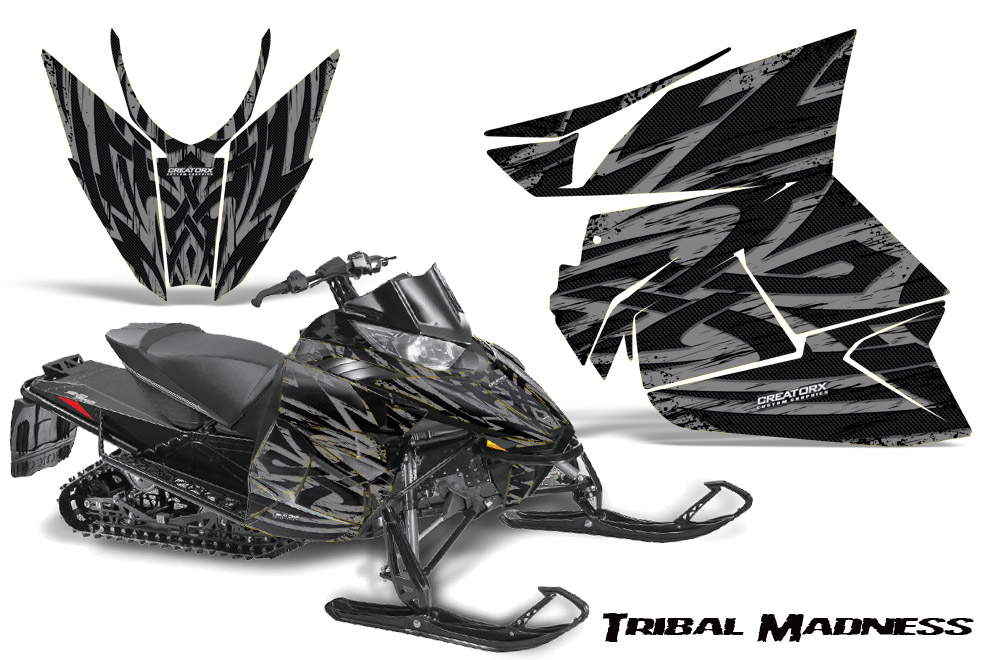 Arctic Cat Pro Climb Cross 2012 Graphics Kit Tribal Madness Silver